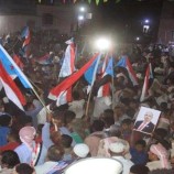 مسيرة حاشدة في سيئون تطالب برحيل قوات المنطقة الاولى