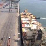 وصول السفينه الرابعة للخط الملاحي MSC الى ميناء الحاويات بالعاصمة عدن