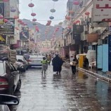 هطول امطار متفاوتة الشدة على مديريات العاصمة عدن