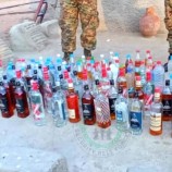 قوات الحزام الأمني تتلف كميات كبيرة من الخمور بلحج    