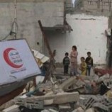 الهلال الأحمر الإماراتي يواصل توزيع المساعدات الإغاثية على أهالي غزة