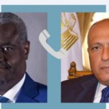 شكري يبحث مع رئيس مفوضية الاتحاد الإفريقي الأوضاع في السودان