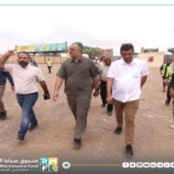الماس يدشن محطة الوزن المحوري في محافظة لحج