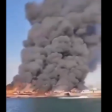 “معاريف”: احتراق 16 سفينة للحرس الثوري الإيراني إثر انفجار غامض (فيديو)