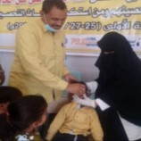 تدشين الحملة الوطنية للتحصين ضد شلل الأطفال بمديرية قلنسية وعبدالكوري