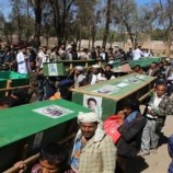 مليشيات الحوثي تشيع جثامين  قيادات ميدانية قتلت في جبهات الجنوب
