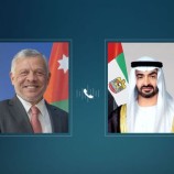 هاتفياً.. رئيس الإمارات وملك الأردن يبحثان علاقات البلدين والتطورات الإقليمية