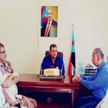 انتقالي أبين يبحث مع مدير مديرية زنجبار تعزيز الجوانب الخدمية في المديرية