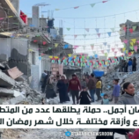 حملة في قطاع غزة لتزيين الشوارع في رمضان