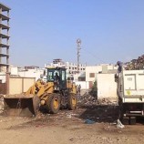 حيدرة و عباد يدشنان حملة نظافة واسعة في ساحة وحوش مستشفى الصداقة بعدن