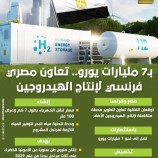 بـ7 مليارات يورو.. تعاون مصري فرنسي لإنتاج الهيدروجين الأخضر (إنفوجراف)