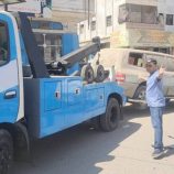 استمرار رفع السيارات المتهالكة من شوارع مدينة المنصورة