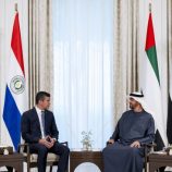 محمد بن زايد يستقبل رئيس باراغواي غب قصر الشاطئ