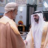 سلطان عُمان يستقبل حمدان بن محمد في قصر البركة