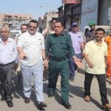 مدير عام المنصورة يشرف على أعمال حملة رفع السيارات المتهالكة والنظافة في منطقة الدرين