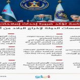 هيئة الرئاسة تؤكد ضرورة إحداث إصلاحات شاملة في مؤسسات الدولة.. انفوجراف