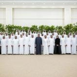 محمد بن زايد يستقبل وفد مكتب شؤون حجاج الإمارات في قصر البحر