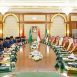 ولي العهد السعودي والرئيس الإندونيسي يعقدان جلسة مباحثات قصر السلام