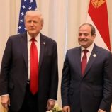 السيسي: نطالب الرئيس الأمريكي ترامب بدور كبير فى إعادة إعمار قطاع غزة