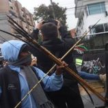 كولومبيا.. متظاهرون يهاجمون السفارة الأمريكية