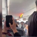 حريق على متن طائرة صينية