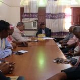 فريق التوجيه الرئاسي يتفقد مكتبي التربية والتعليم والنظافة والتحسين في سقطرى