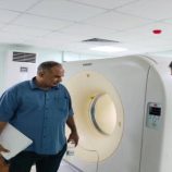 انتقالي أبين يتفقد أعمال الصيانة للأشعة المقطعية بمستشفى الرازي