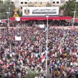 حشود جماهيرية غفيرة في ساحة الاعتصام بالعاصمة عدن تأكيدًا على ستعادة دولة الجنوب العربي
