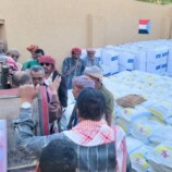 انتقالي القطن يواصل توزيع المساعدات الغذائية على أسر المديرية