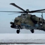 مشاهد لمروحية “Mi-28” الهجومية في مهمة قتالية