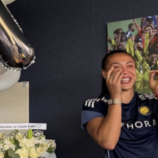 السعودية.. محترفة برازيلية من نادي النصر تعلن إسلامها (فيديو)