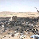 حريق مروع يدمّر منزل أسرة بالكامل في ريف المخا ويشرد أمًا وأطفالها